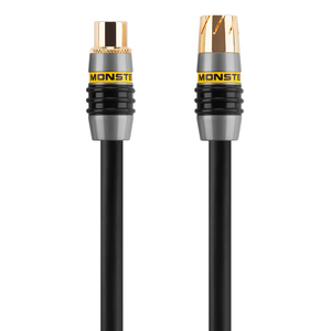 Cable antenne pal coaxial MV2A double blindage 10m Noir