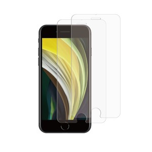 PACK 2 VERRE TREMPE PLAT IPHONE SE/8/7/6S/6