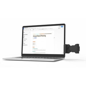 PHONESIDE Support ergonomique smartphone pour laptop et écrans PC Noir