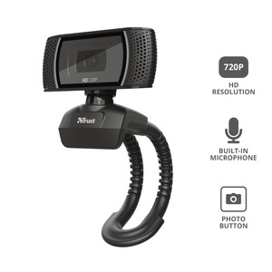WEBCAM TRINO HD TRUST Noir