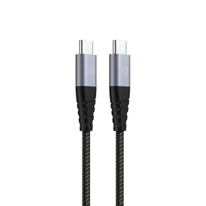 TIGER POWER CABLE ULTRA RESISTANT USB-C USB-C 1,2M Gris