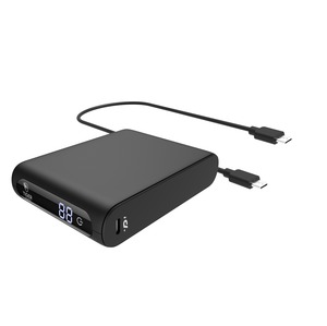 POWERBANK 20000MAH PD + QC AVEC 2 CABLES USB-C Noir