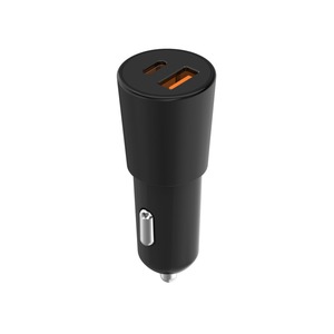 MYWAY CHARGEUR VOITURE PD 20W USB-C + QC 18W USB-A Noir