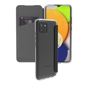 FOLIO CASE TRANSPARENT MUVIT FOR FRANCE SAMSUNG GALAXY A03 Transparent