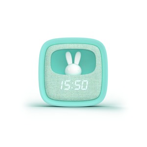 BILLY CLOCK REVEIL VEILLEUSE LAPIN Turquoise