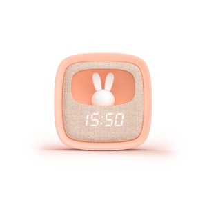 BILLY CLOCK REVEIL VEILLEUSE LAPIN Rose