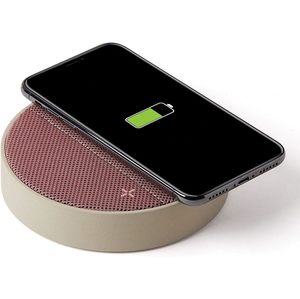 Station de charge Qi + enceinte BT oslo energie Rose