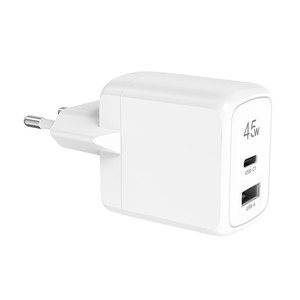 TIGER POWER LITE CHARGEUR SECTEUR GAN 45W USB-C USB-A Blanc