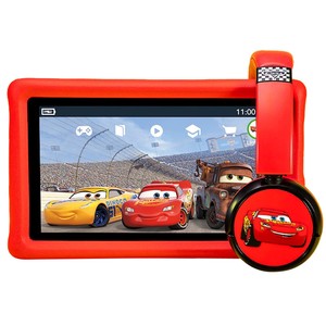 TABLETTE 7 ENFANT ET CASQUE CARS