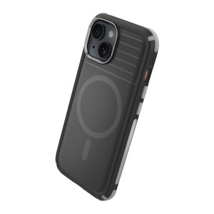 COQUE ANTICHOC 4M IPHONE 15 Noir / Jaune