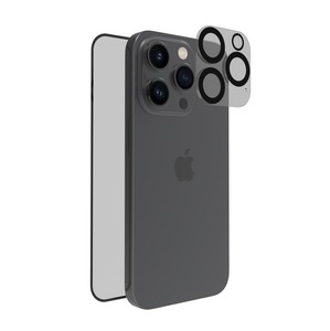 PACK CAMERA LENS VT RECYCLE IPHONE 15 PRO Transparent / Noir