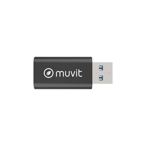 USB DATA BLOCKER USB-A ALUMINIUM RECYCLE Acier gris foncé