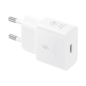 CHARGEUR SECTEUR RAPIDE 25W TYPE C (AVEC CABLE) Blanc