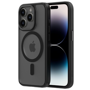 COQUE HYBRID SOFT SNAP (MAGSAFE) IPHONE 15 PRO Midnight Black