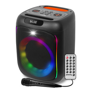 ENCEINTE LUMINEUSE AVEC MICRO KARAOKE KUB 160 Noir