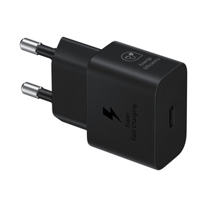 CHARGEUR SECTEUR RAPIDE 25W TYPE C (SANS CABLE) Noir