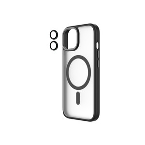 COQUE HYBRID SOFT SNAP (MAGSAFE) + CAMERA LENS IPHONE 15 Noir