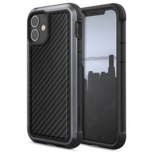 Coque lux fibre de carbone raptic pour iPhone 12 mini