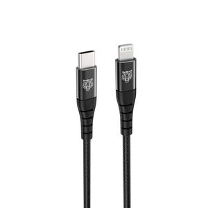 CABLE RENFORCE USB-C LIGHTNING 2M Noir