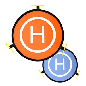 PISTE D'ATTERRISSAGE DRONE 55CM Orange / Bleu