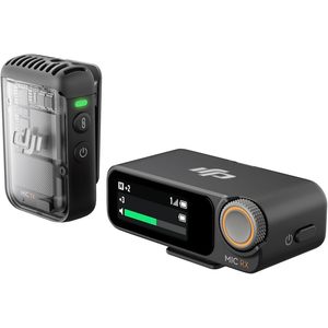 Microphone sans fil DJI Mic 2 Noir + 1 émetteur + 1 récepteur Noir