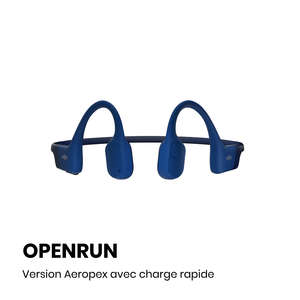 CASQUE BT CONDUCTION OSSEUSE OPENRUN USBC Bleu
