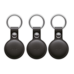 PACK 3 MITAG TRACEUR PORTE CLEF SIMILI CUIR Noir