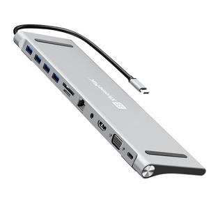 Docking station 11 ports Acier gris foncé