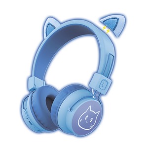 MUVIT CASQUE SANS FIL ENFANT Chat bleu