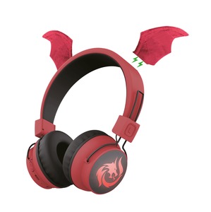 MUVIT CASQUE SANS FIL ENFANT Dragon rouge