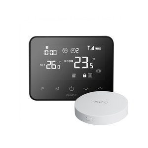Thermostat intelligent muvit iO avec hub Internet Noir