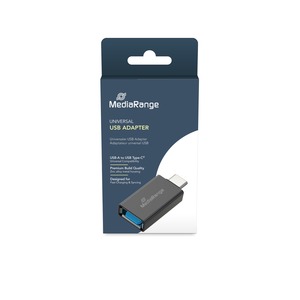 ADAPTATEUR USB-A FEMELLE VERS USB-C MALE Noir