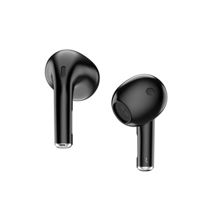 ECOUTEURS SANS FIL CLEAR PLASTIQUE RECYCLE Noir