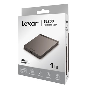 SSD externe SL200 1To USB3.1 Gris Anthracite