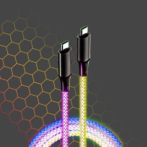 CABLE LUMINEUX RGB USB-C USB-C 1M Multicolore