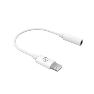 ADAPTATEUR LIGHTNING VERS JACK 3.5MM FEMELLE Blanc
