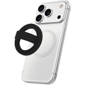 MUVIT GRIP STAND SILICONE TRANSLUCIDE MAGSAFE Noir