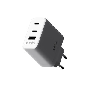 CHARGEUR SECTEUR 65W 1 USBA 2 USBC Blanc
