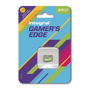 Carte microSDXC 64Go GAMER'S EDGE compatible Nintendo Switch Vert