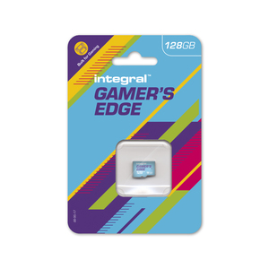 Carte microSDXC 128Go GAMER'S EDGE compatible Nintendo Switch Bleu ciel