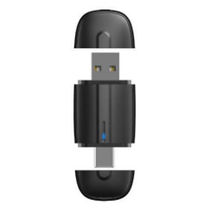ADAPTATEUR SANS FIL CARPLAY / ANDROID AUTO USB-C + USB-A Noir