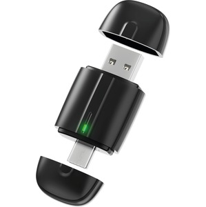 ADAPTATEUR SANS FIL CARPLAY / ANDROID AUTO USB-C + USB-A Noir