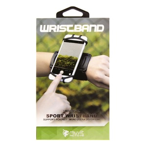 Brassard poignet universel pour smartphone taille 6 pouces Noir