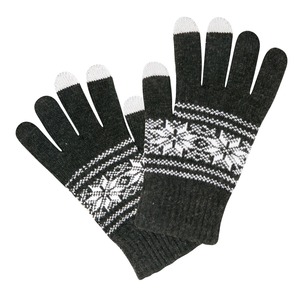 Gants 3 doigts tactiles taille uni Gris