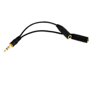 Doubleur audio Jack 3.5 mm Noir et bleu