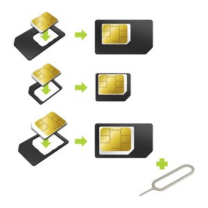 Pack de 3 Adaptateurs universels Nano et micro SIM 
