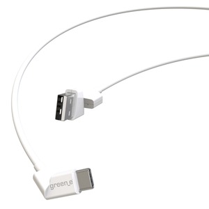 grenne câble type c usb a embout rotatif 1,2 blanc Blanc