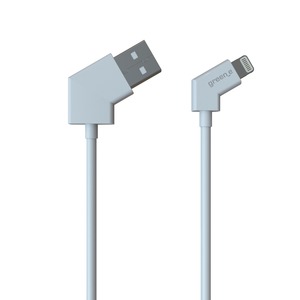 greene lightning usb a embout rotatif 1,2 blanc Blanc