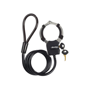 Menotte Antivol avec câble à boucle Noir