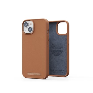 COQUE CUIR VERITABLE IPHONE 14 NJORD Cognac